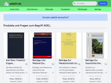 Screenshot der Domain adel24.de