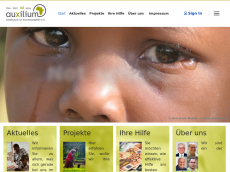 Screenshot der Domain afrika-helfen.de