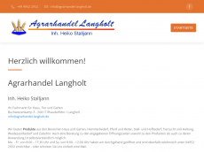 Screenshot der Domain agrarhandel-langholt.de