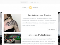 Screenshot der Domain airbrushthomas.de
