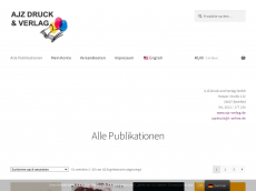 Screenshot der Domain ajzverlag.de