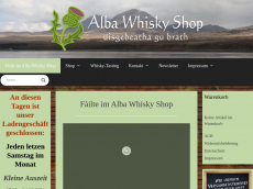 Screenshot der Domain alba-whisky-shop.de