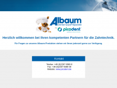 Screenshot der Domain albaumdental.de