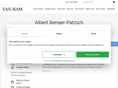 Screenshot der Domain albert-renger-patzsch.de