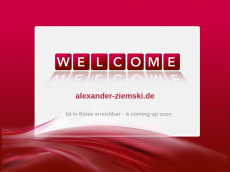 Screenshot der Domain alexander-ziemski.de