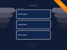 Screenshot der Domain alexmm.de