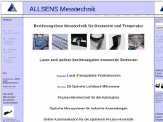 Screenshot der Domain allsens-messtechnik.de