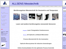 Screenshot der Domain allsens.de