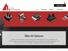 Screenshot der Domain allsensors.de