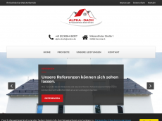 Screenshot der Domain alpha-dach.de