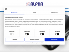 Screenshot der Domain alpha-dampfsauger.de
