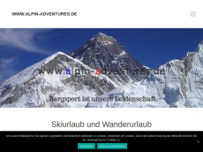 Screenshot der Domain alpin-adventures.de