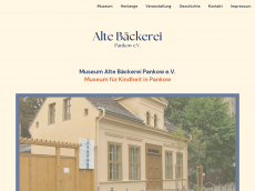 Screenshot der Domain alte-baeckerei-pankow.de