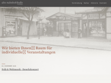 Screenshot der Domain alte-bahnhofshalle.de