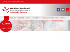 Screenshot der Domain alzheimer-neuss.de