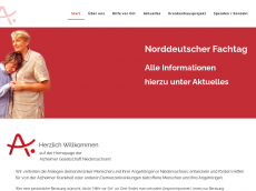 Screenshot der Domain alzheimer-niedersachsen.de