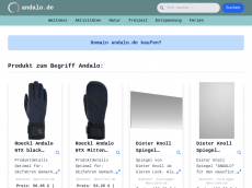 Screenshot der Domain andalo.de