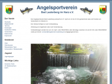 Screenshot der Domain angelverein-lauterberg.de
