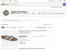 Screenshot der Domain angies-shoeshop.de