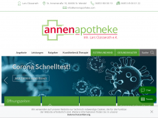 Screenshot der Domain annenzentrum.de