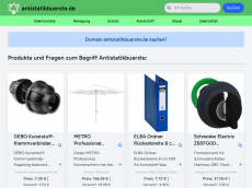 Screenshot der Domain antistatikbuerste.de