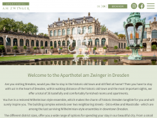 Screenshot der Domain aparthotelzwinger.de