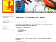 Screenshot der Domain apel-elektro.de