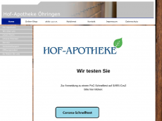Screenshot der Domain apotheken-oehringen.de