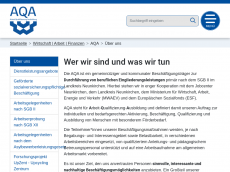Screenshot der Domain aqa-nk.de
