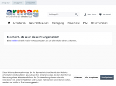 Screenshot der Domain aqafit.de