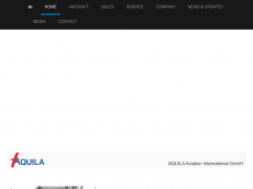 Screenshot der Domain aquila-aero.com