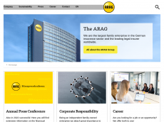 Screenshot der Domain arag.com