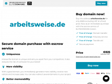 Screenshot der Domain arbeitsweise.de