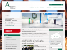 Screenshot der Domain architektenkammer-mv.de