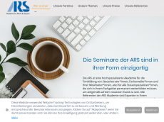 Screenshot der Domain ars-akademie.de