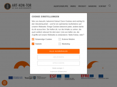Screenshot der Domain art-kon-tor.de