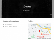 Screenshot der Domain artshop-design.de