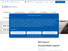 Screenshot der Domain arzneimittelimport.de
