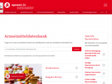 Screenshot der Domain arzneimittelinfo.de