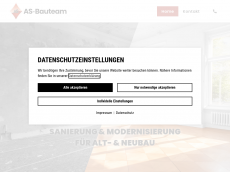 Screenshot der Domain as-bauteam.de