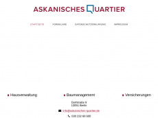 Screenshot der Domain askanisches-quartier.de
