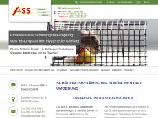 Screenshot der Domain ass-schaedlingsbekaempfung.de