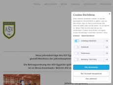 Screenshot der Domain asv-eggstaett.de
