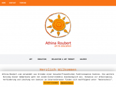 Screenshot der Domain athina-roubert.de