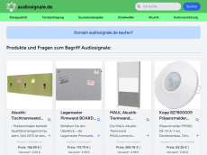 Screenshot der Domain audiosignale.de