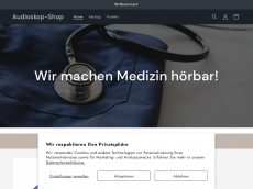 Screenshot der Domain audioskop.de