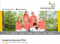 Screenshot der Domain augenarzt-ploen.de