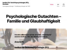 Screenshot der Domain aussagepsychologisches-gutachten.de
