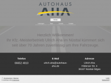 Screenshot der Domain autohaus-aha.de