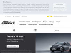 Screenshot der Domain autohaus-ahrens.com